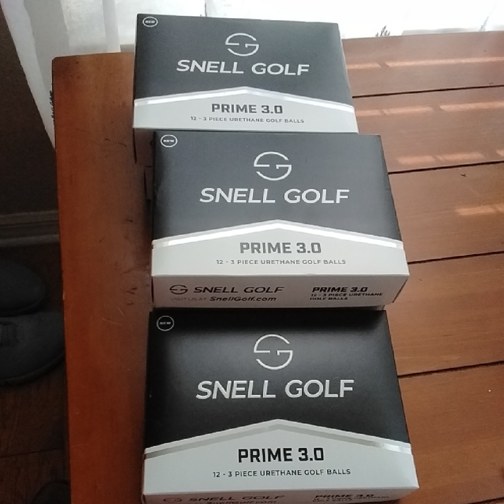 Prime 3.0 White Golf Balls.  Brand New in box Never Used.